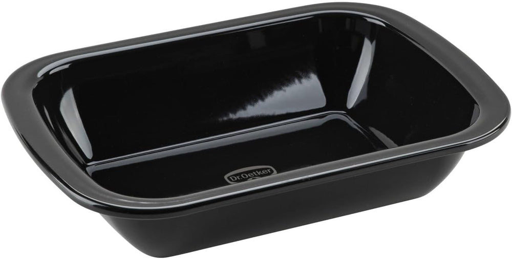 Dr. Oetker Back-Idee Kreativ Dessert- Und Auflaufform Aus Emaille, 39,5 X 28 X 6,5 Cm– Hitzebeständig Bis 400°C, Schnittfest, Kratzfest, Induktionsgeeignet, Schwarz Moldes y bandejas para hornear Naty Shop 28 X 21 cm
