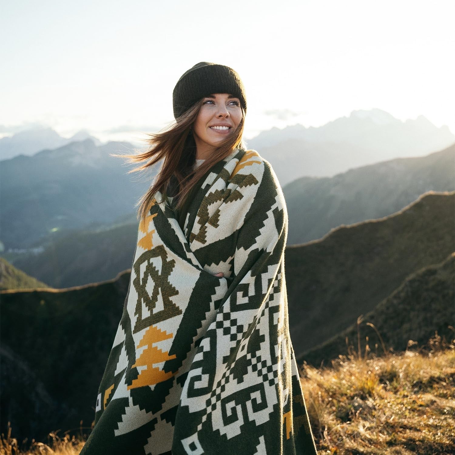 ACUSHLA 200.7X160 Cm, 1.7 Kg, manta, manta de lana, manta de viaje cálida, manta de punto, decorativa, mantas para sofá, silla, sofá, cama, salón, camping, apta para todas las estaciones Ww203 Camas y mantas Besuche den ACUSHLA-Store