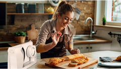 MPM MKR-05 Cortadora eléctrica universal, espesor de corte regulable hasta 15 mm, 150 W Trituradoras y Rebanadoras Naty Shop