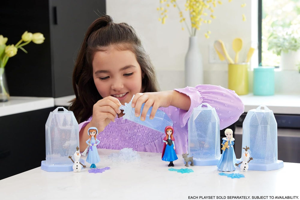 Mattel Disney Frozen Ice Reveal Muñeco Squishy Ice Gel y 6 Sorpresas, incluyendo figura de Friends y accesorios (los muñecos pueden variar) HRN77 Naty Shop Dolls