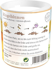 Semillas de caléndula Chrestensen Colorful Mix - Semillas polinizadas libremente 30 g para aprox. 25m² - Coctelera para niños de jardín