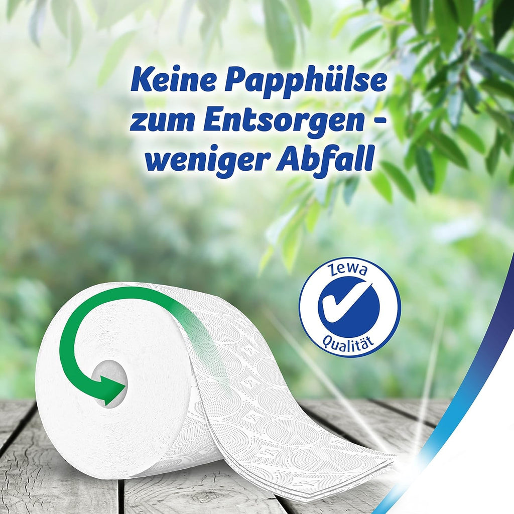 Pachet vrac de hârtie igienică Zewa Ultra Smart, 36 de role a 280 de foi, rolă gigant, 4 straturi, de culoare deschisă