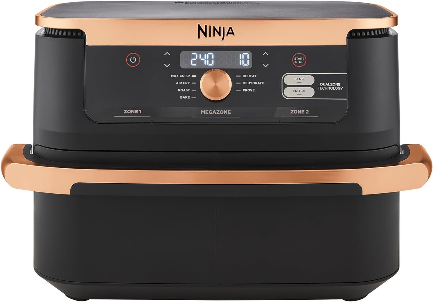Ninja Foodi Flexdrawer Dual Zone Air Fryer, AF500EUCP Electrocasnice Naty Shop Default Title