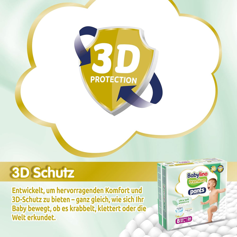 Pantalón Premium Talla 8 con filtro ultrasuave, XXL (20+ kg), 26 piezas