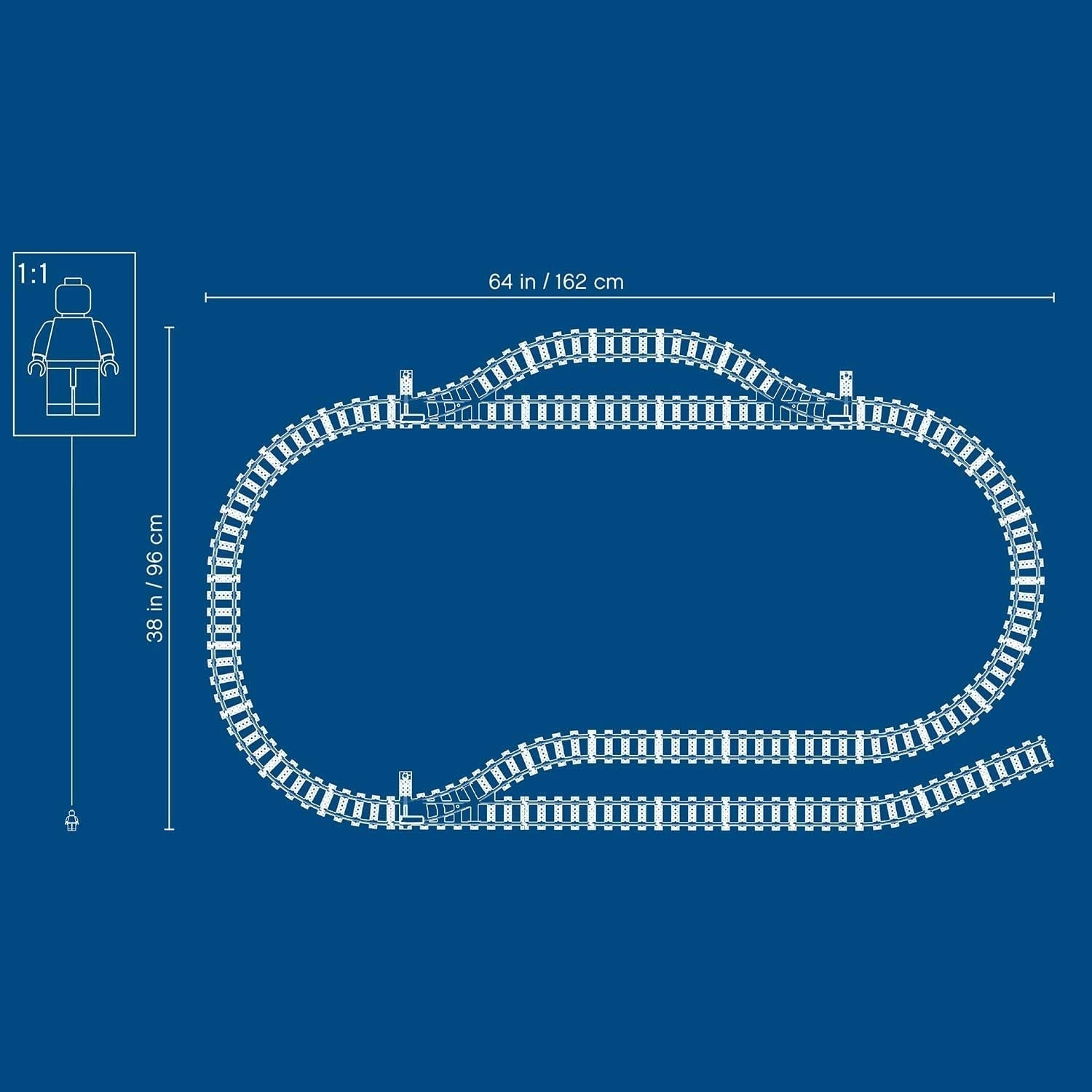 LEGO 60205 City Tracks Set de Expansión de 20 Piezas para Niños Set de Juguetes para Niños y Niñas Juegos de Construcción Besuche den LEGO-Store