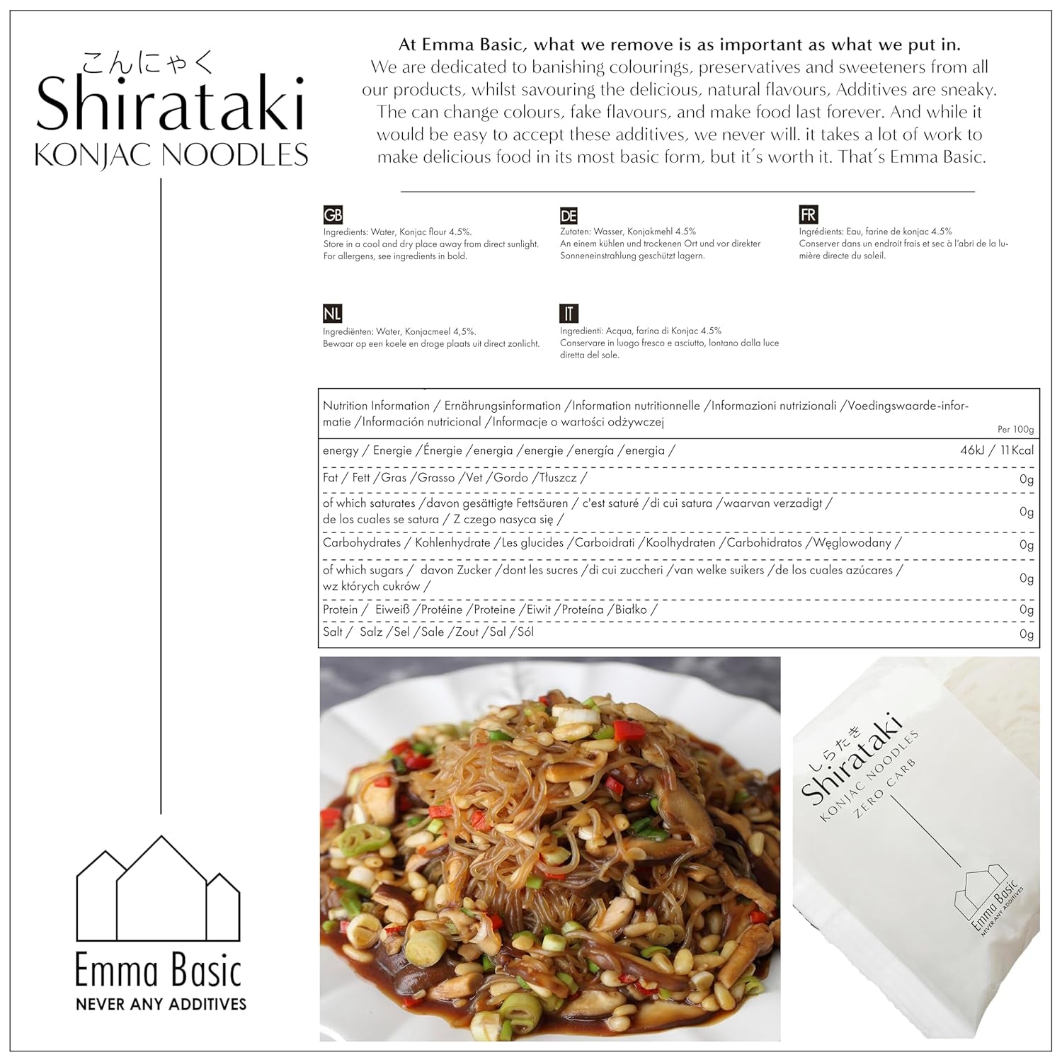- Fideos Shirataki Konjac 12x270g | Vegano | Sin gluten