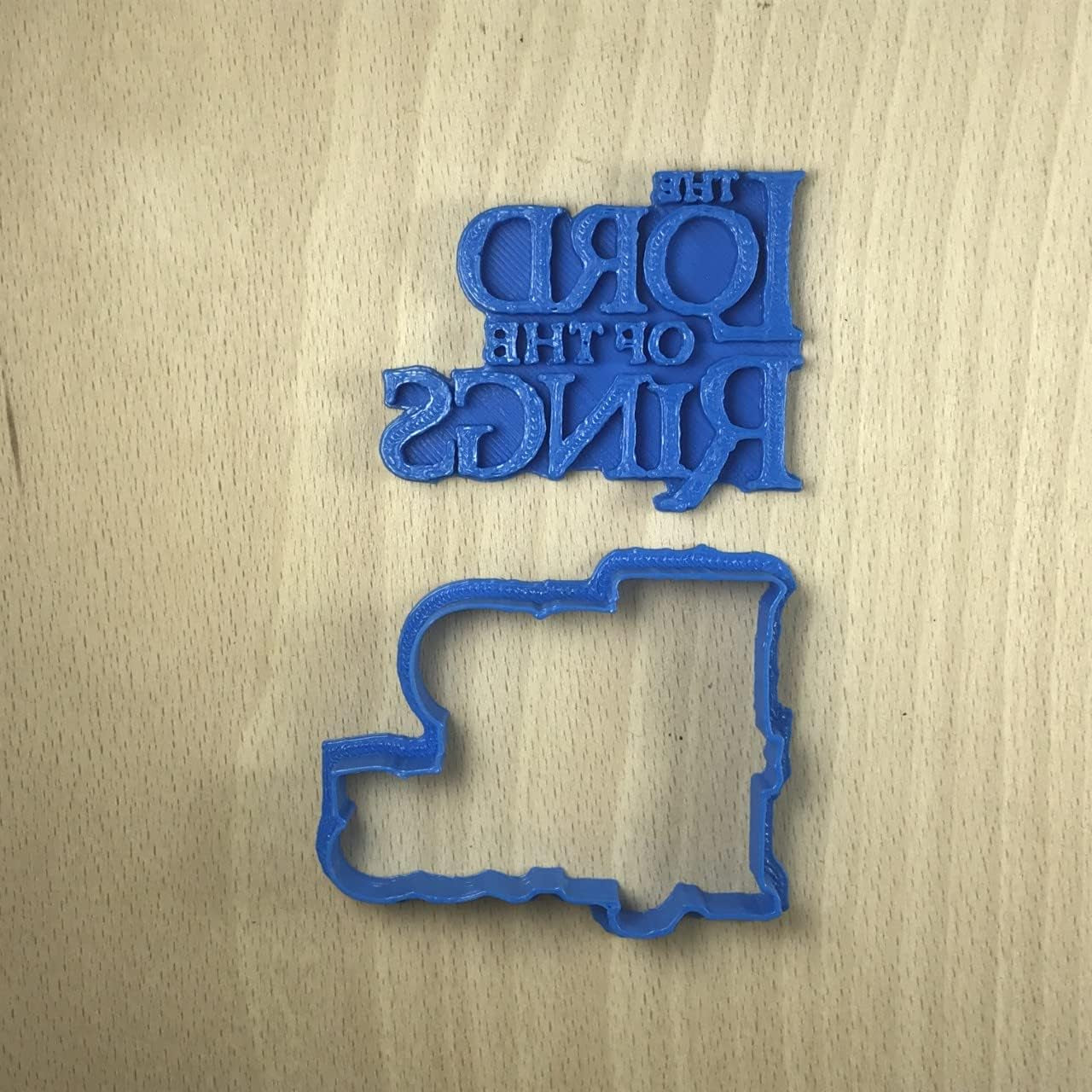 Formă de biscuiți cu logo-ul Stăpânului Inelelor, albastră