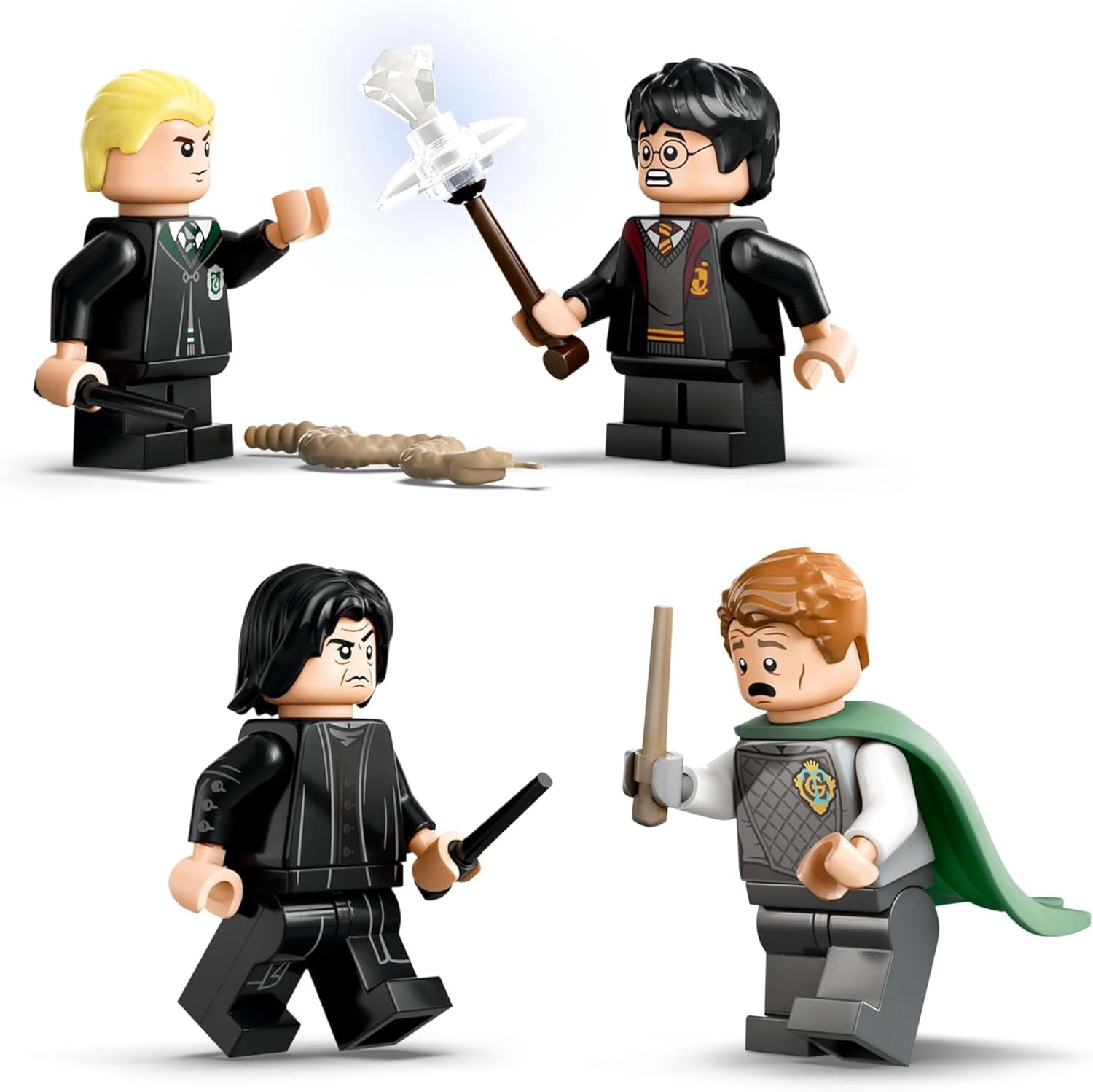 LEGO Harry Potter Castillo de Hogwarts: Juego de construcción del club de duelo con 4 minifiguras incl. Draco Malfoy, Gilderoy Lockhart y Severus Snape, set Con función Para niños y niñas a partir de 8 años 76441 Juegos de construcción Besuche den LEGO-Store