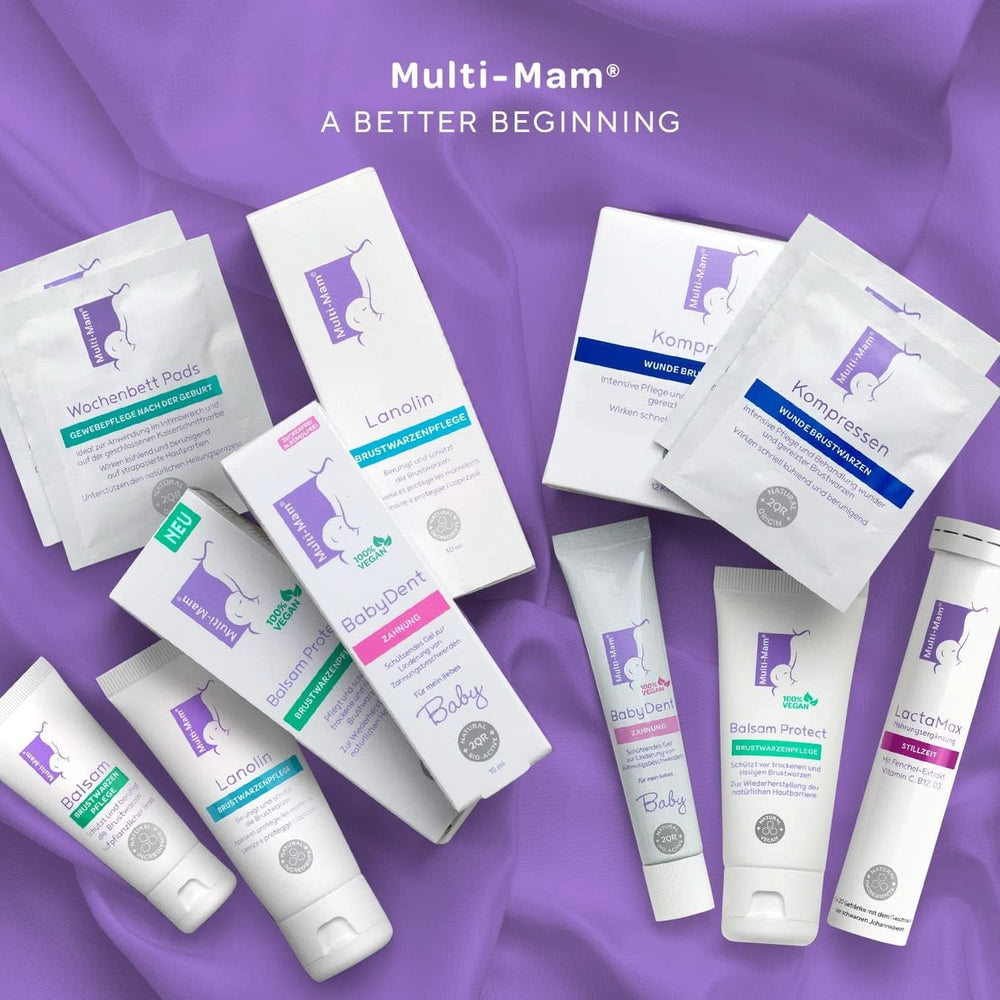 Multi-Mam Balsam Protect Beruhigt Und Schützt Trockene Und Rissige Brustwarzen Während Und Vor Der Stillzeit, Brustwarzencreme Stillen, Tubo 30 Ml Accesorios Alimentación y Lactancia Bebe Naty Shop