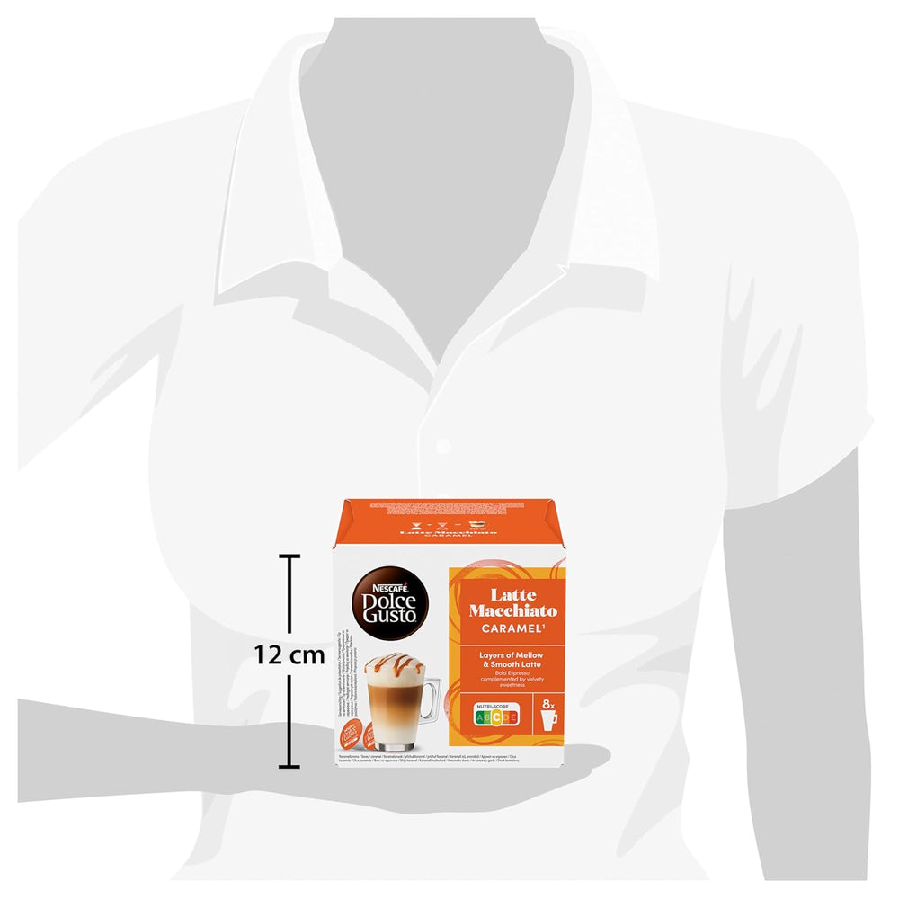 NESCAFÉ DOLCE GUSTO Latte Macchiato Caramel Kaffeekapseln 6er Pack (6 x 16 Kapseln)
