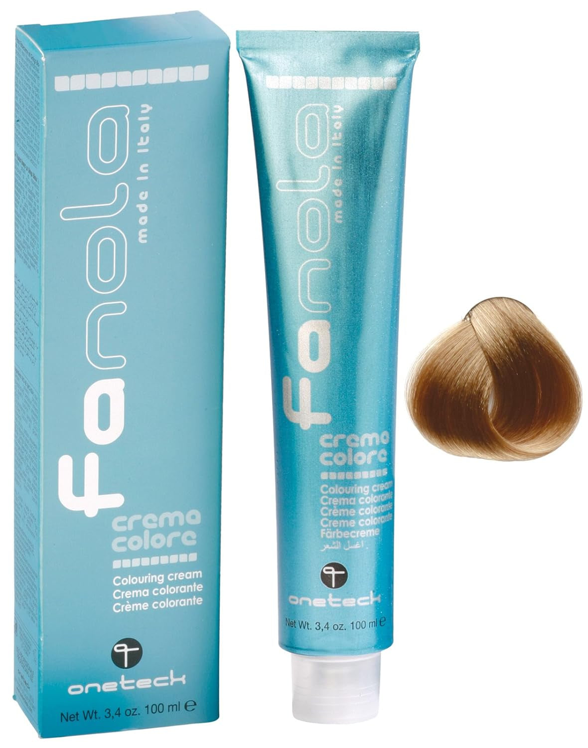 Fanola crema colore Cremă colorantă 7.0 Blond, 100 ml Vopsea pentru par Naty Shop 9.00 Blond foarte deschis intensiv