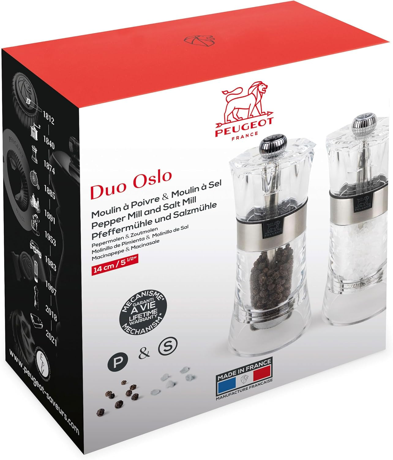 OSLO Duo acrílico/acero inoxidable 14 cm Ralladores y Rebanadores Naty Shop