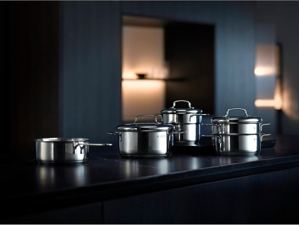 WMF Mini sartén pequeña 18 cm, acero inoxidable Cromargan pulido, inducción Ollas y Sartenes Naty Shop