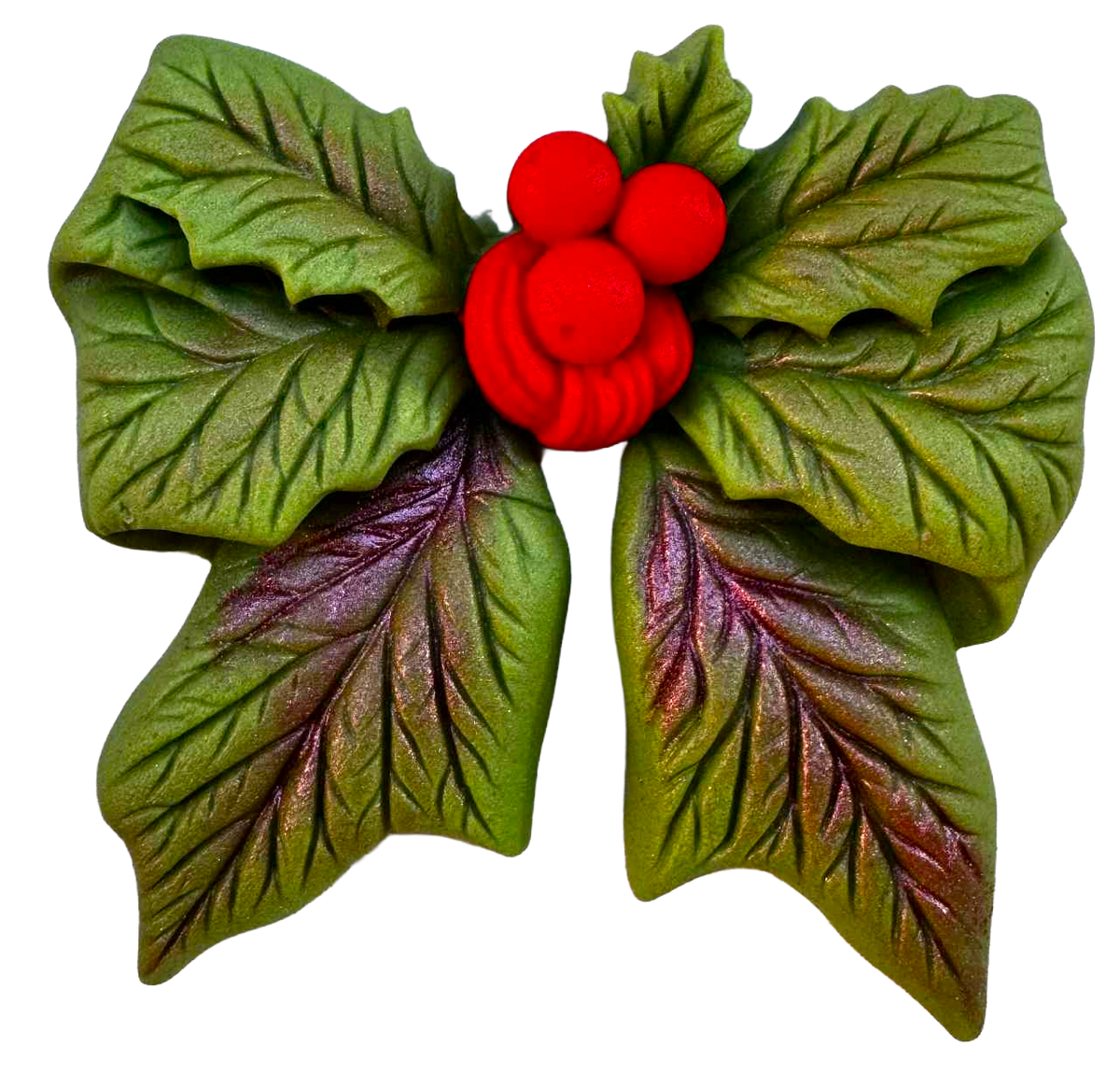 Decoración comestible, flor navideña.