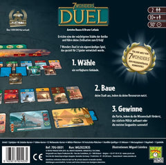 Asmodee 7 Wonders Duel, Juego básico, Juego de conocedores, Juego de estrategia, 2 jugadores, A partir de 10 años, 30 minutos, Alemán