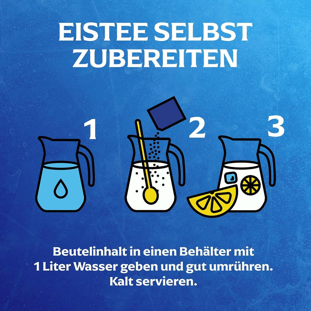 Set de ceai rece Lipton, „piersică”, răcoritoare pentru întreaga familie, 18 pliculețe, sub formă de pulbere pentru preparare acasă