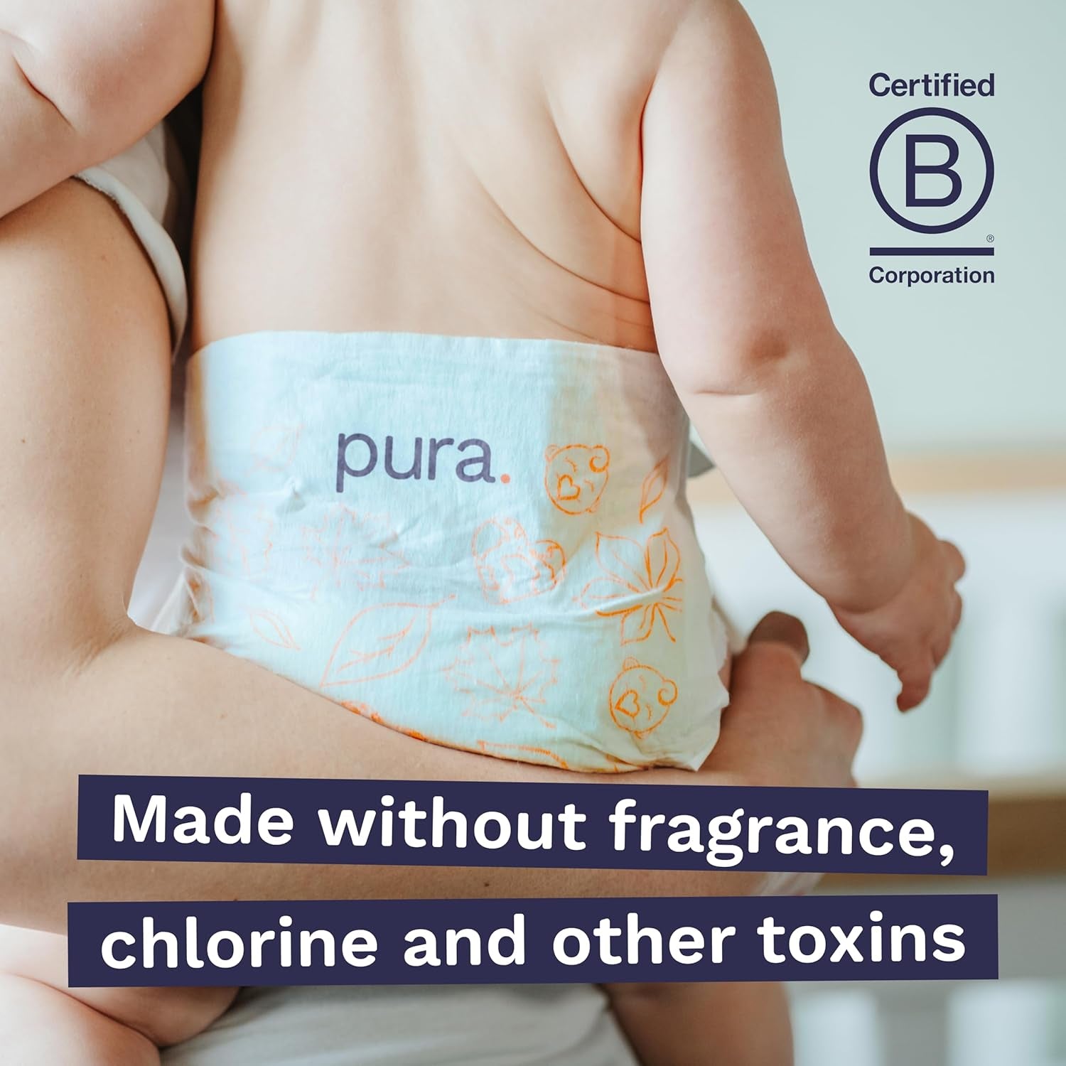 Pañales Eco Baby - Talla 3 (4-9 kg), 1 paquete (26 pañales), Pañales ultra suaves para pieles sensibles, Algodón orgánico, Hasta 12 horas de protección contra fugas, Nueva guía de tallas