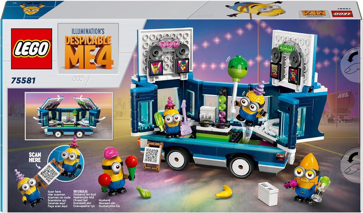 LEGO I - Simply Incorrigible 4 Minioni și autobuzul de petrecere, set de joacă pentru I - Simply Incorrigible 4, jucărie pentru copii, cadou creativ Minioni pentru băieți și fete de la 7 ani 75581 Seturi de constructie Besuche den LEGO-Store