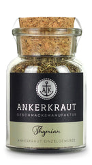 Ankerkraut Tomillo, gerebelt, mediterranes Gewürz, 30g en Korkenglas