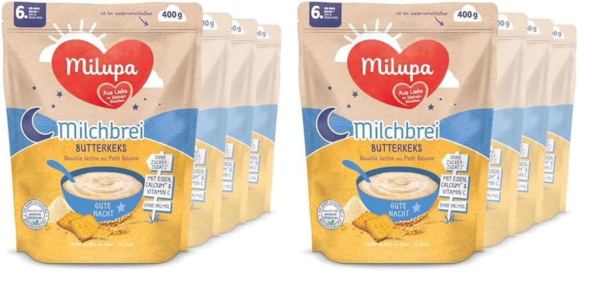 Galleta De Mantequilla De Gachas De Leche Milupa - Gachas para niños sin aceite de palma Madre e Hijo Naty Shop Título predeterminado
