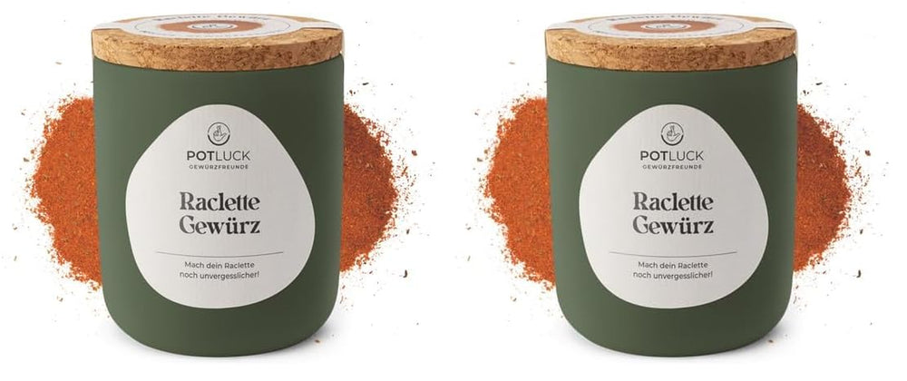 Comida compartida | Raclette Gewürz | Würzmischung im Keramiktopf | 70g | Vegano, sin gluten y con ingredientes naturales