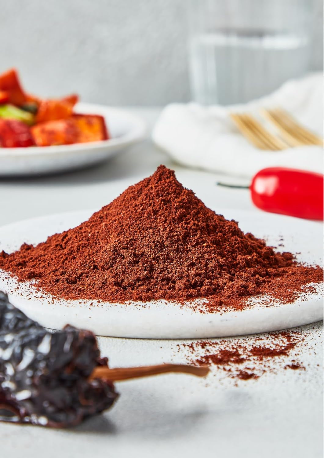 Fuchs Gewürze - Chipotle Chili gemahlen | Chilipulver Rauchiges | Chile en polvo en calidad Premium 50 g im wiederverschließbaren Gewürzglas