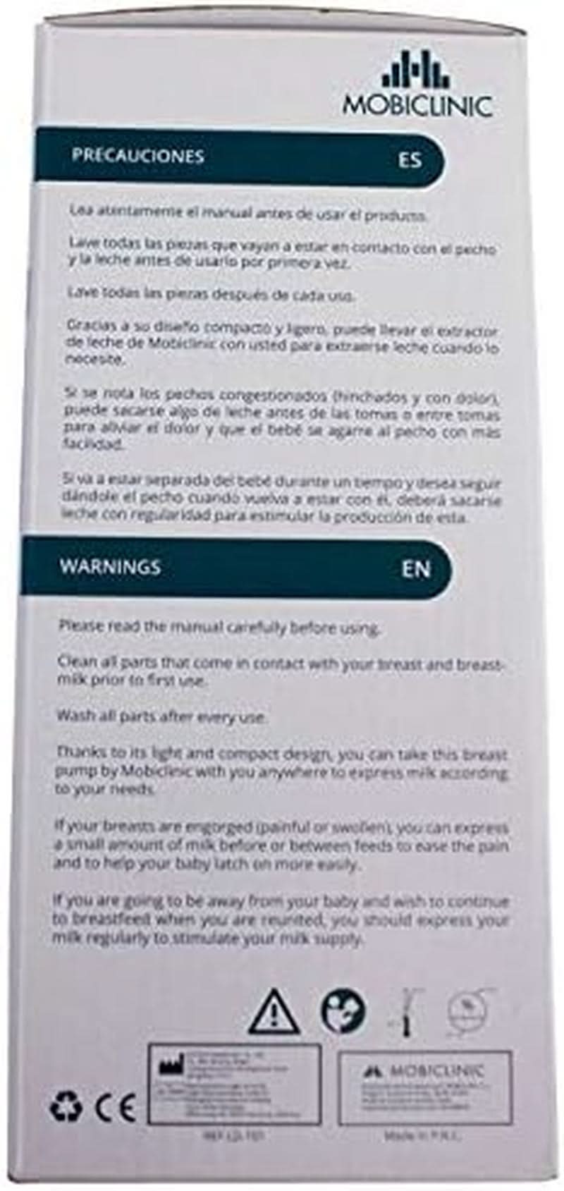 Mobiclinic ®, Sacaleches manual, marca europea, mango ergonómico Accesorios Alimentación y Lactancia Tienda Bebe Naty