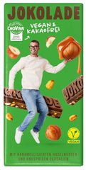 JOKOLADE 12 barras x 140g Paquete económico | Con cacahuetes caramelizados y cereales crujientes | Vegano y sin cacao