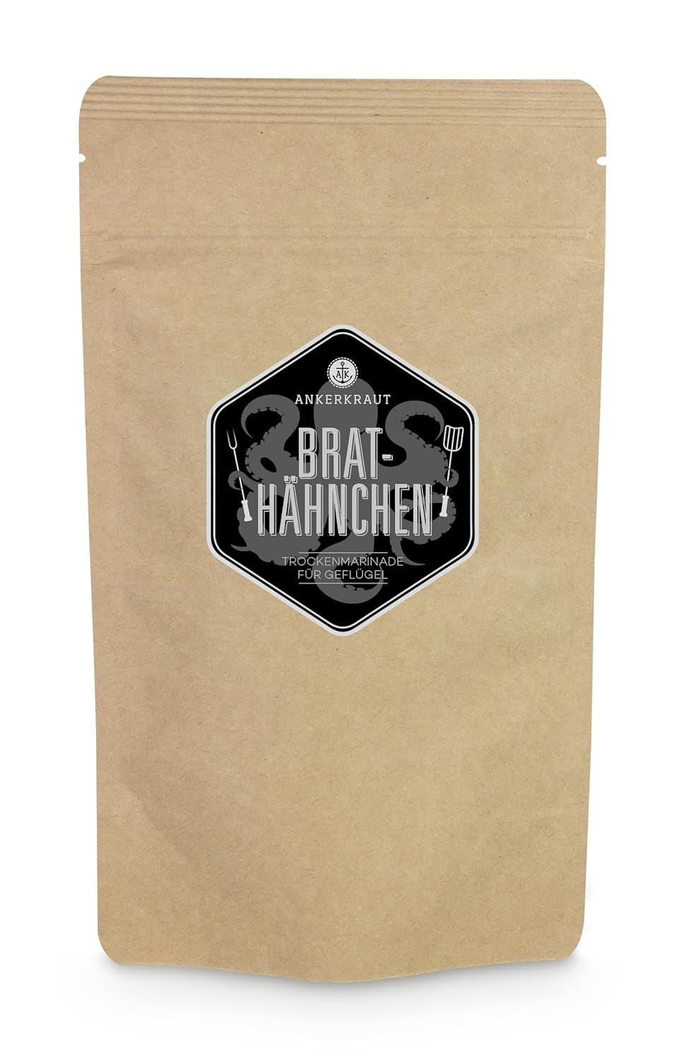 Ankerkraut Brathähnchen, Marinade für knuspriges Hähnchen, Chicken Gewürzsalz für Grill, Backofen und Pfanne, Chicken-Würzen selber würzen, BBQ-Rub, 200g im Streuer