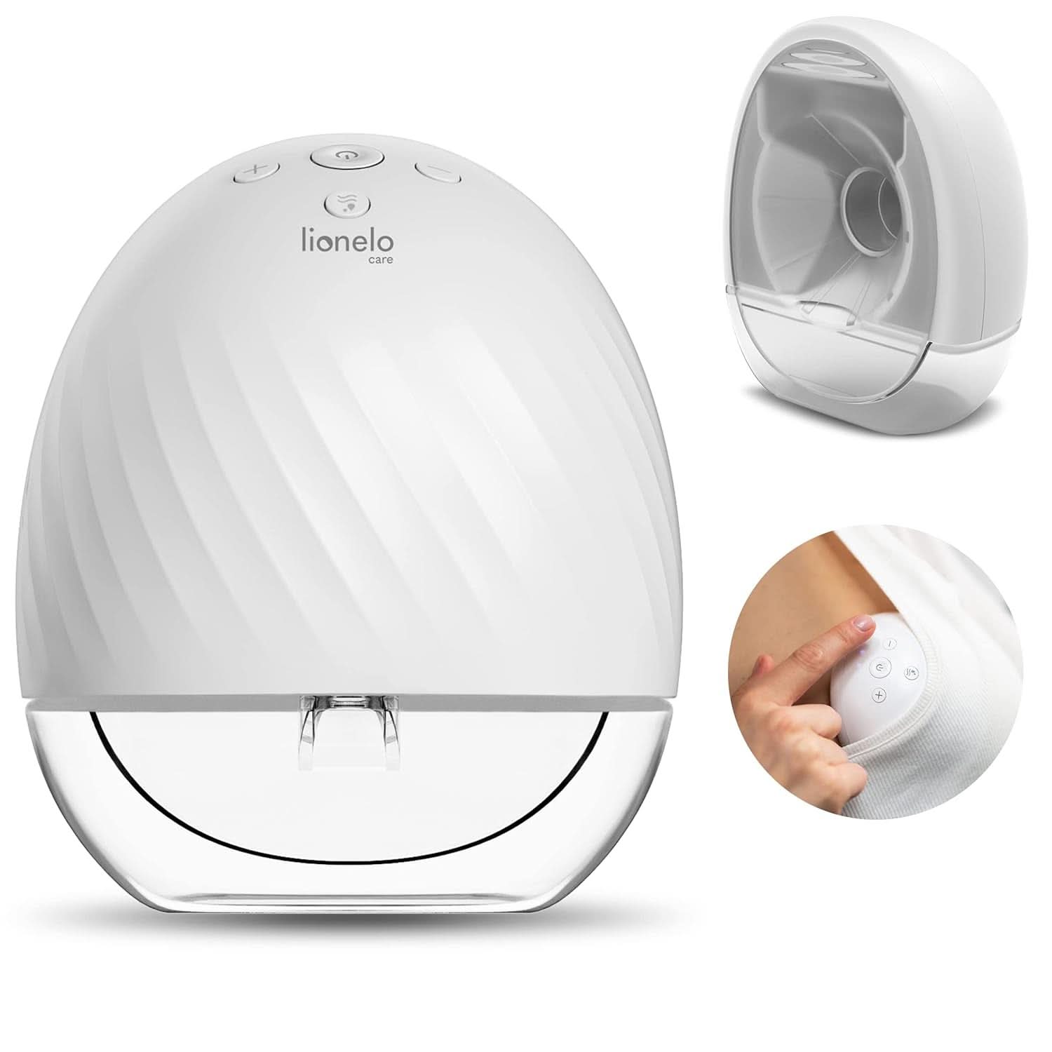 Sacaleches eléctrico LIONELO Fidi Free 2, modo masaje, 5 niveles de intensidad Accesorios Alimentación y Lactancia Tienda Bebe Naty