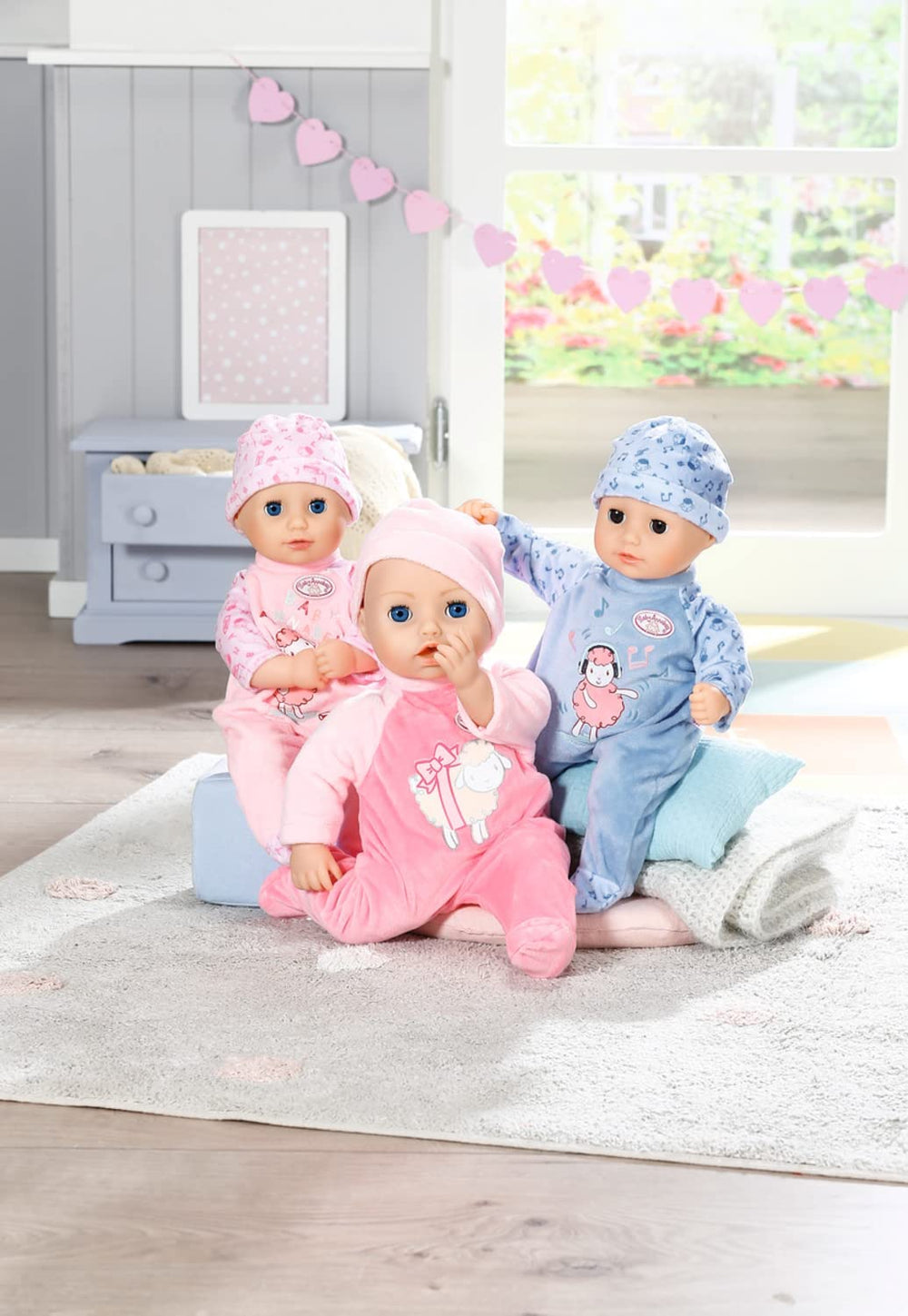 Păpușă moale Annabell Little Annabell 36cm, cu corp din pânză și ochi adormiți, 36cm, 709870 Zapf Creation