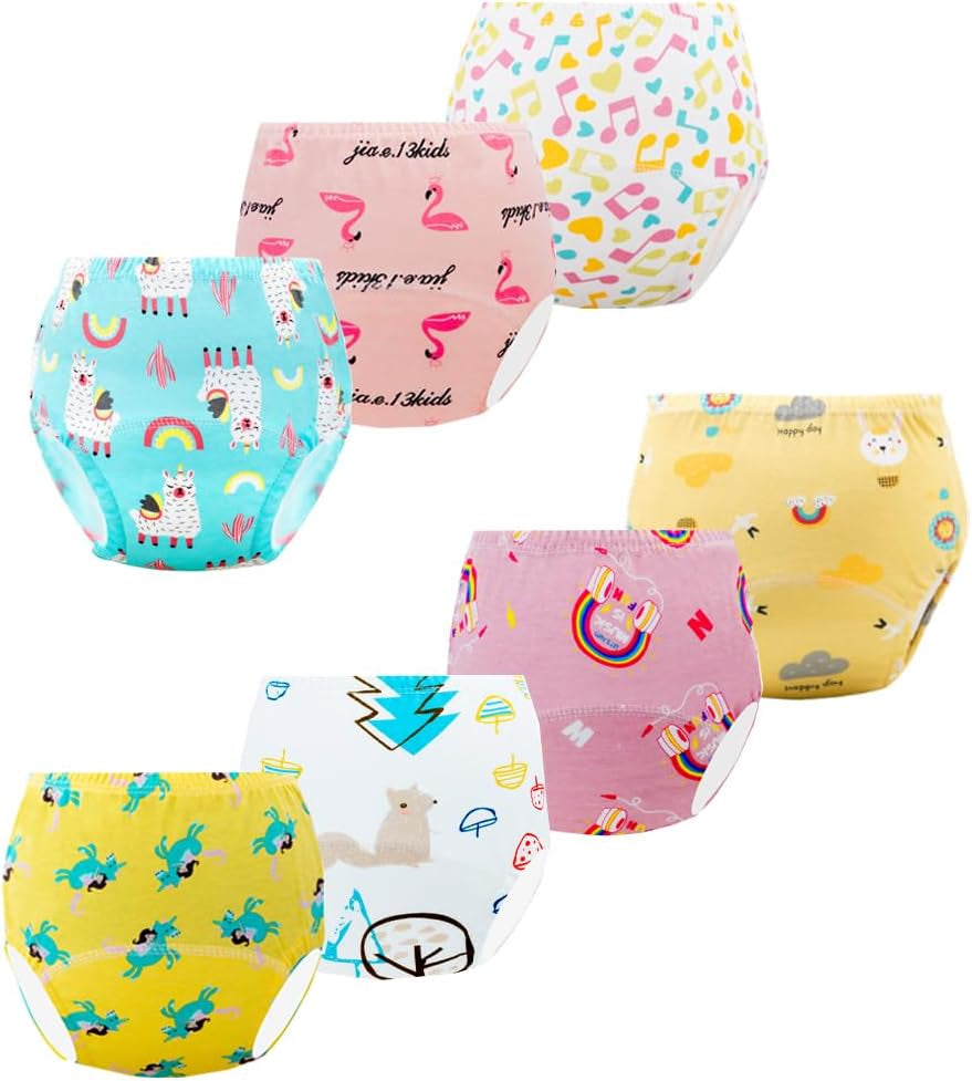 Pantalones de entrenamiento para ir al baño, nuestros pantalones de entrenamiento para ir al baño para niños (2-3 años, 7 piezas, color: multicolor, talla S)