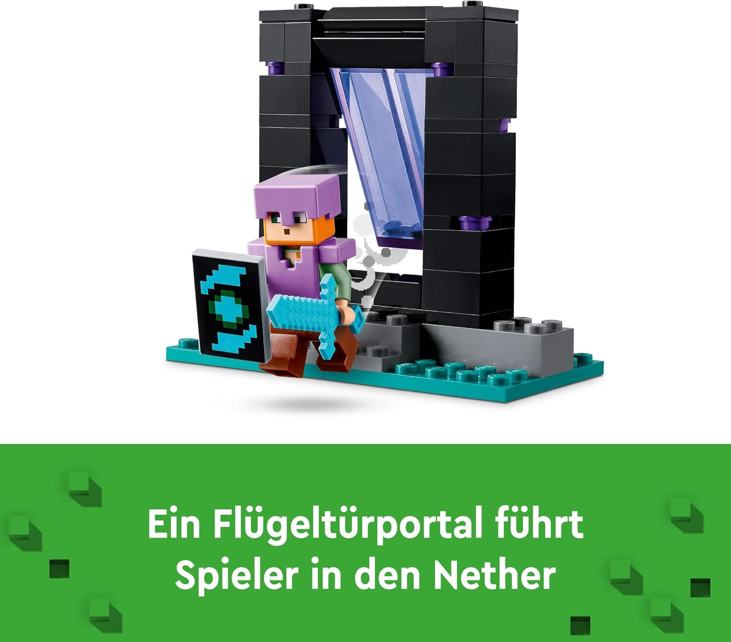 LEGO Minecraft The Armory Playset con figuras de héroes, armas de juguete y figura de Alex, juguete de acción para niños y niñas, regalo para jugadores y niños 7 años 21252 Juegos de construcción Besuche den LEGO-Store