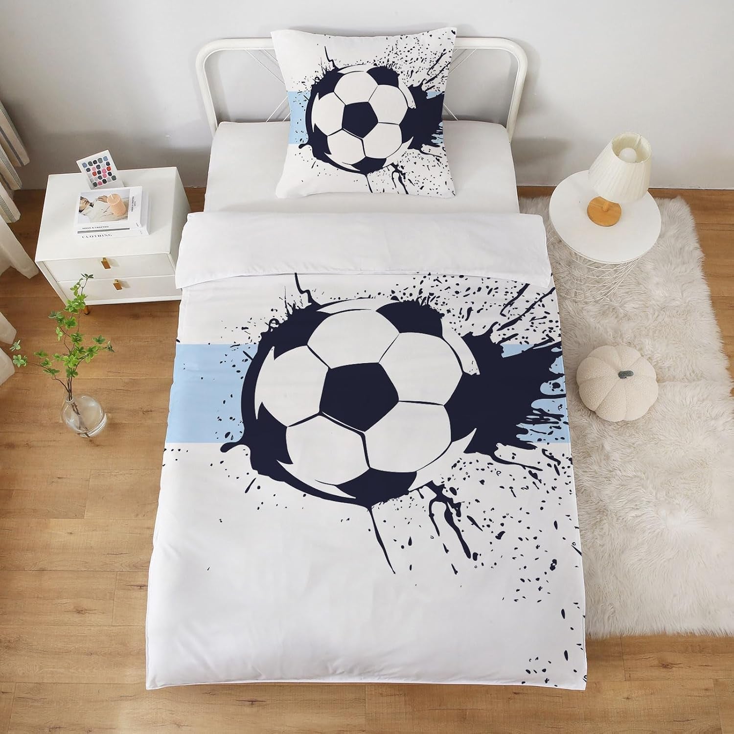 Ropa de cama niño, fútbol, microfibra poliéster Ropa de cama - infantil Naty Shop