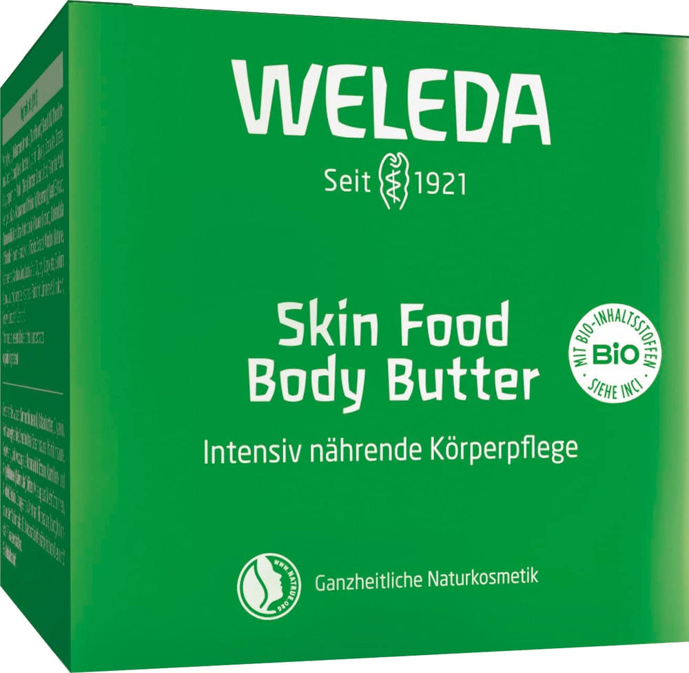 WELEDA Organic Skin Food Body Butter, Crema de cuidado corporal unisex para el cuidado de la piel seca y áspera, 150 ml Ducha y baño Naty Shop