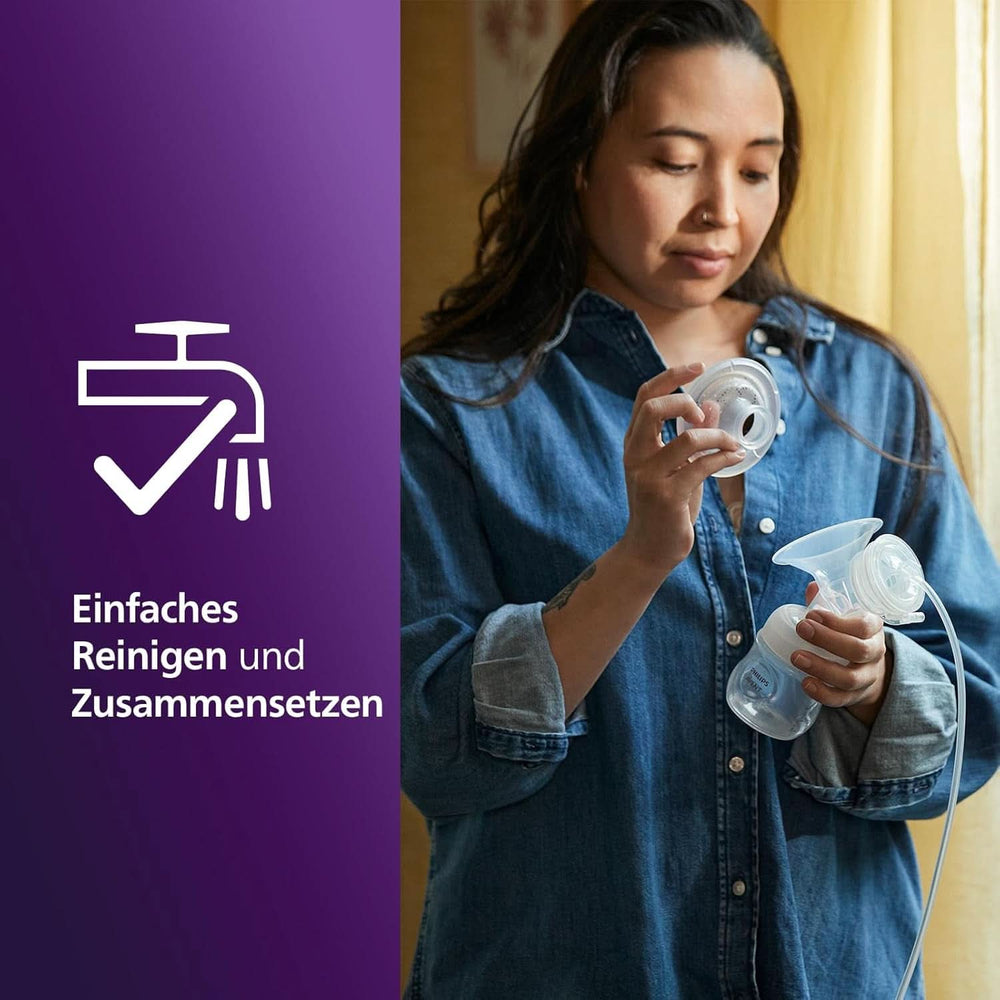 Elektronische Philips Avent Einzelmilchpumpe Premium - Mit Natural Motion Technologie, Wiederaufladbarem Akku, Timer-Anzeige (Modell SCF396/31) Accesorios Alimentación y Lactancia Bebe Naty Shop