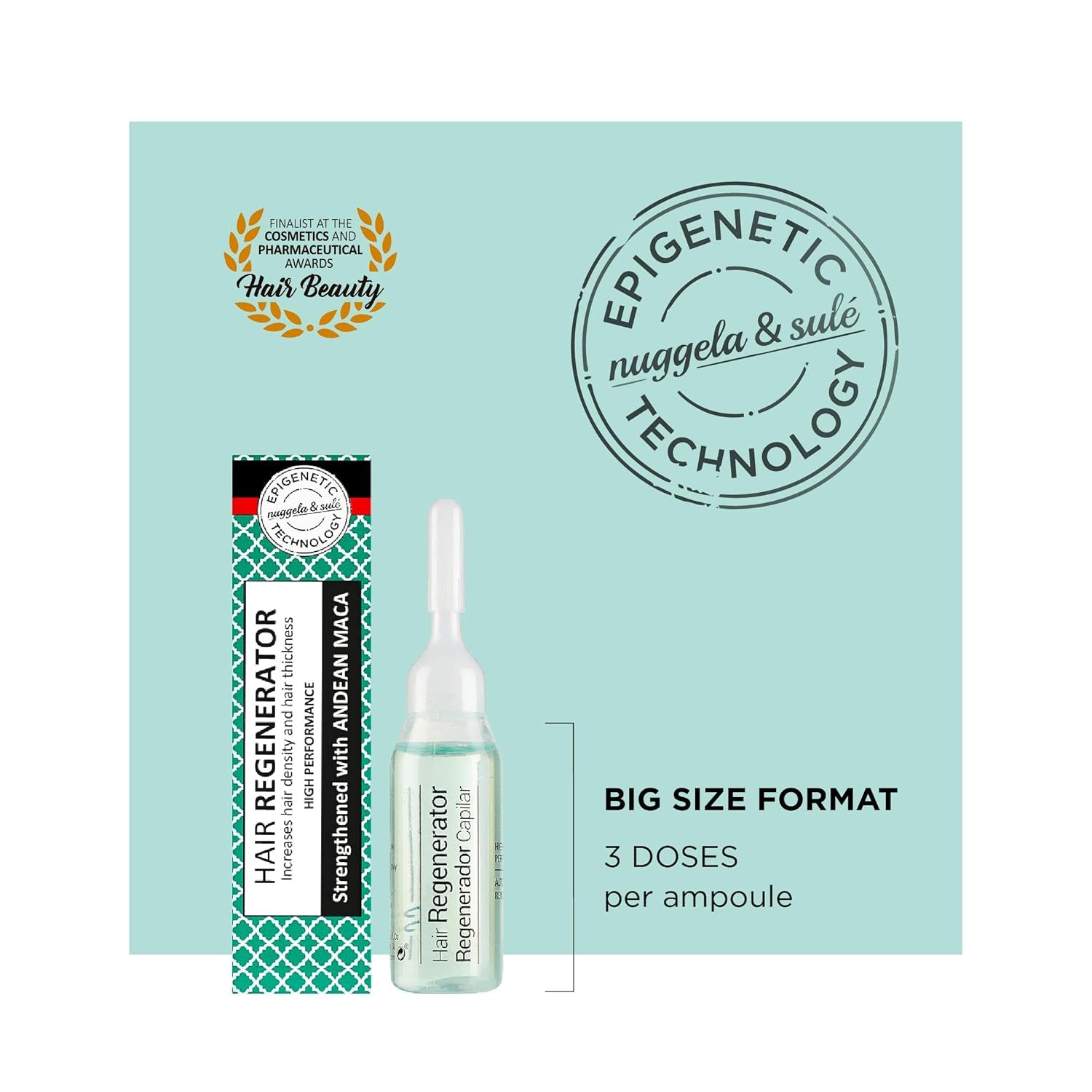 Nuggela & Sulé Ampollas acondicionadoras para el cabello, aumenta la densidad y fuerza del cabello Cuidado del cabello Nuggela