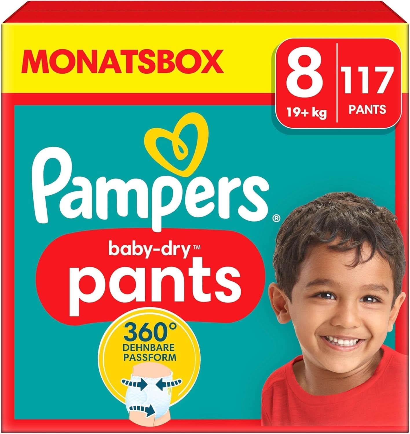 Pampers Windeln Pants Größe 5 Baby-Dry, 160 Windeln, 12Kg-17Kg, 360° Fit Hilft, Auslaufen Zu Verhindern Mama si Copilul Naty Shop 8 (117 buc) Nou