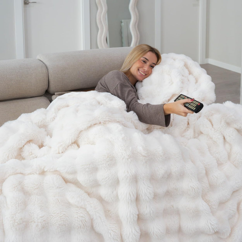 Flamingueo manta acogedora - manta térmica, manta lastrada, poliéster, manta para sofá, decoración de habitaciones, manta polar, calidez, camas, manta, manta de invierno Camas y Mantas Besuche den Flamingueo-Store