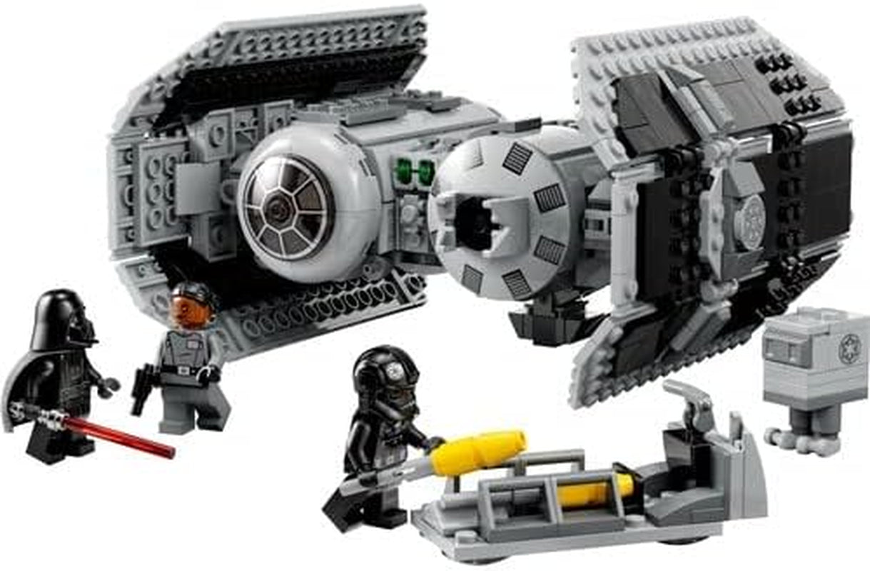 LEGO Star Wars Kit de modelo de bombardero TIE con minifiguras de Darth Vader con sable de luz y droide Gonk, juguete para construir Starfighter como regalo 75347 Juegos de construcción Besuche den LEGO-Store