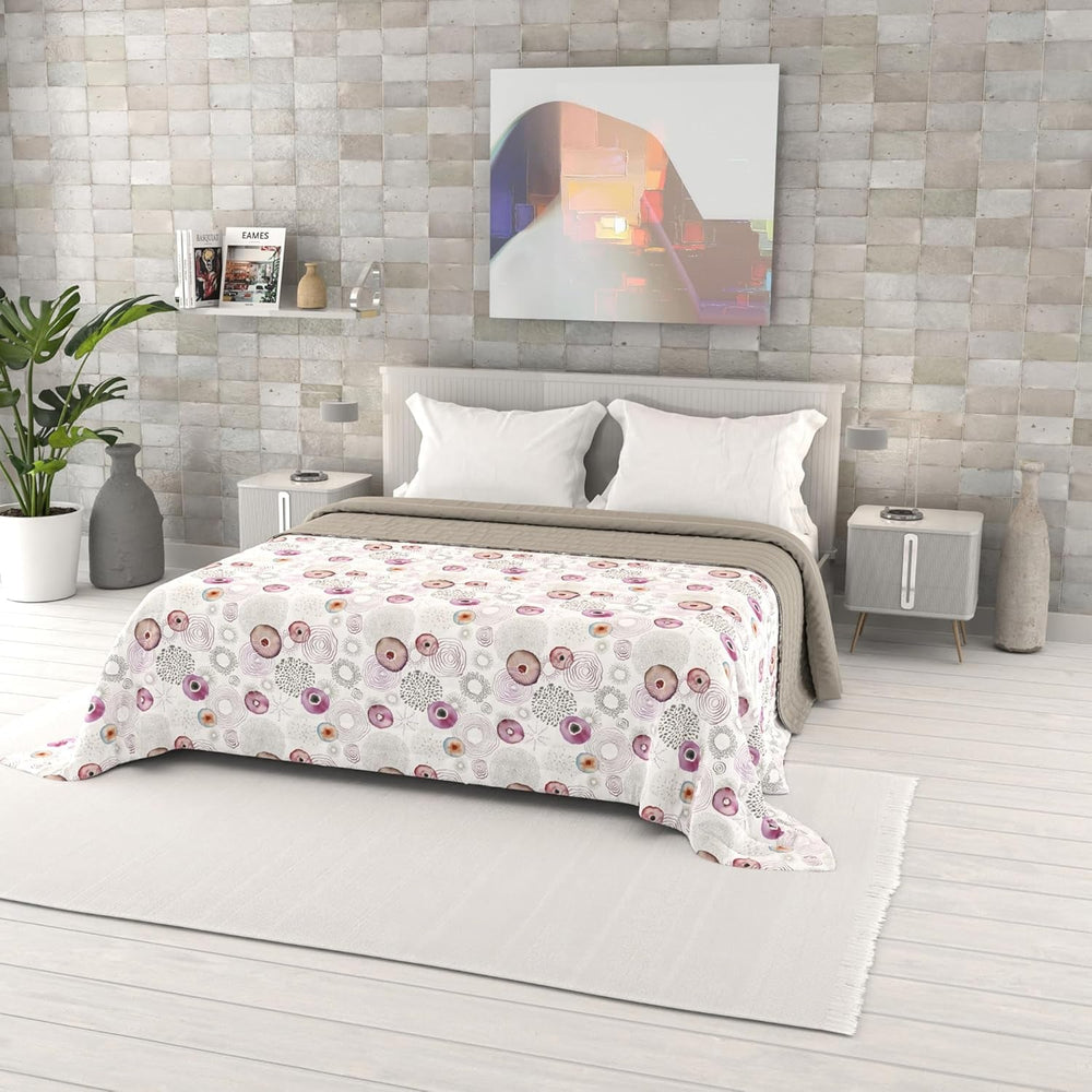 Colcha De Verano Estampada Fantasía, Relleno De Poliester, Pétalos, 260X270Cm Edredones y colchas Naty Shop Morfeo 260X270Cm