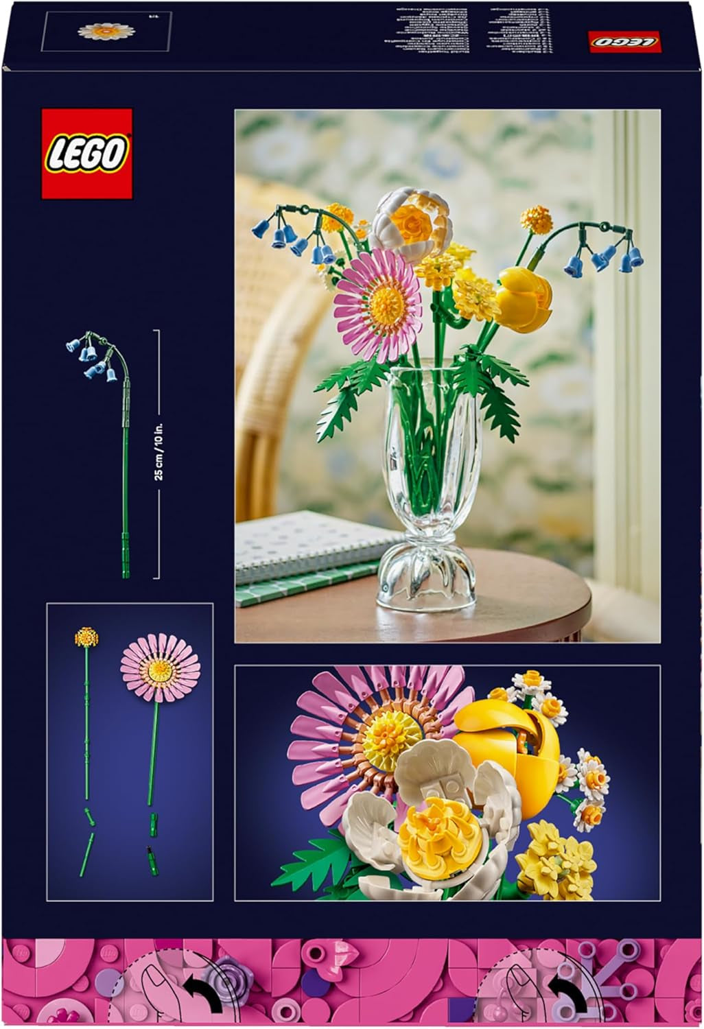 LEGO Botanicals Ramo de Verano Pequeño - Set de Construcción de Flores Artificiales - Incl. campanillas, ranúnculos y tulipanes - Idea de regalo para mujeres, madres y hombres - 10347 Juegos de construcción Besuche den LEGO-Store