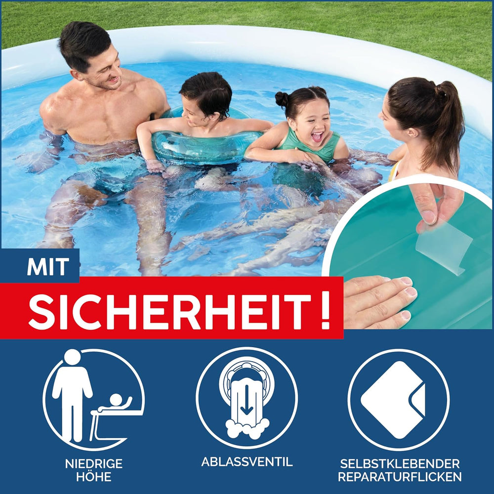 Piscina elevada Bestway Fast Set sin bomba 305 x 66 cm, azul, redonda (57456)
