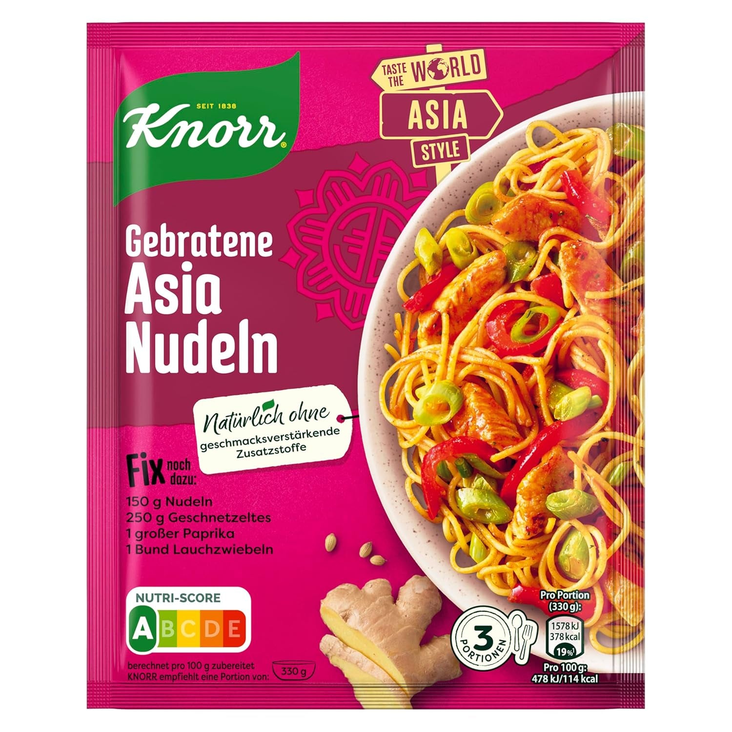 Medallones Knorr Fix Pfeffer-Rahm 3 porciones (1 x 35 g) | 35 gramos (1 paquete)