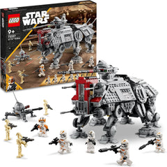 LEGO Star Wars Juego de minifiguras de modelo de juguete móvil At-Te Walker que incluye 3 soldados clon, droides de batalla y droide araña enano 75337 Juegos de construcción Besuche den LEGO-Store Single