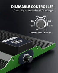 VIPARSPECTRA P1000 Luz de cultivo LED de espectro completo 2024 Luz de cultivo LED 0%-100% regulable para invernaderos Plantas de interior Plántulas Verduras Flores Tiendas de cultivo 60x60cm y 80x80cm