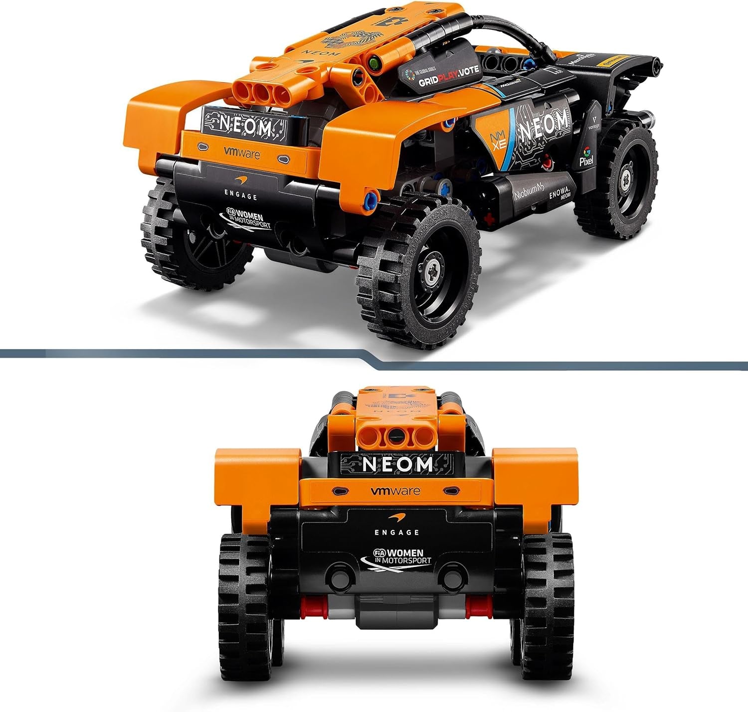 LEGO Technic Juego de coches de carreras NEOM Mclaren Extreme E, juguete de motor para niños, coche de viento para construir, regalo técnico para niños y niñas de 7 años 42166 Juegos de construcción Besuche den LEGO-Store