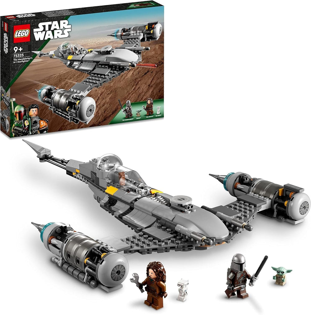 LEGO Star Wars The Mandalorian Fighter N-1 del Libro de Boba Fett Juguete de construcción con nave espacial, juego de 4 personajes, incluida la figura de Baby Yoda 75325 Juegos de construcción Besuche den LEGO-Store Single
