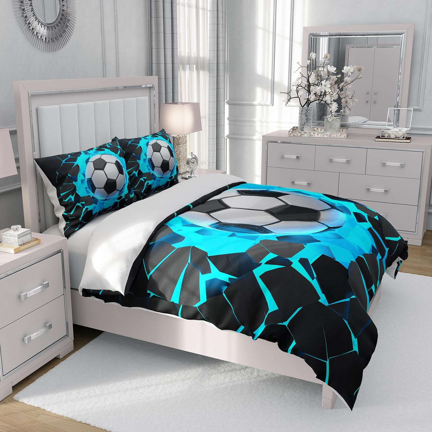 Ropa de cama infantil, fútbol, microfibra poliéster Ropa de cama - infantil Naty Shop