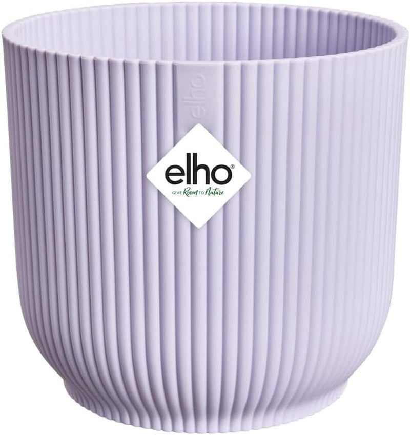 Ghiveci elho Vibes Fold Round 14 - Ghiveci de flori de interior - Plastic 100% reciclat - Ø 14,1 x H 12,9 cm - Verde/Verde Sorbet